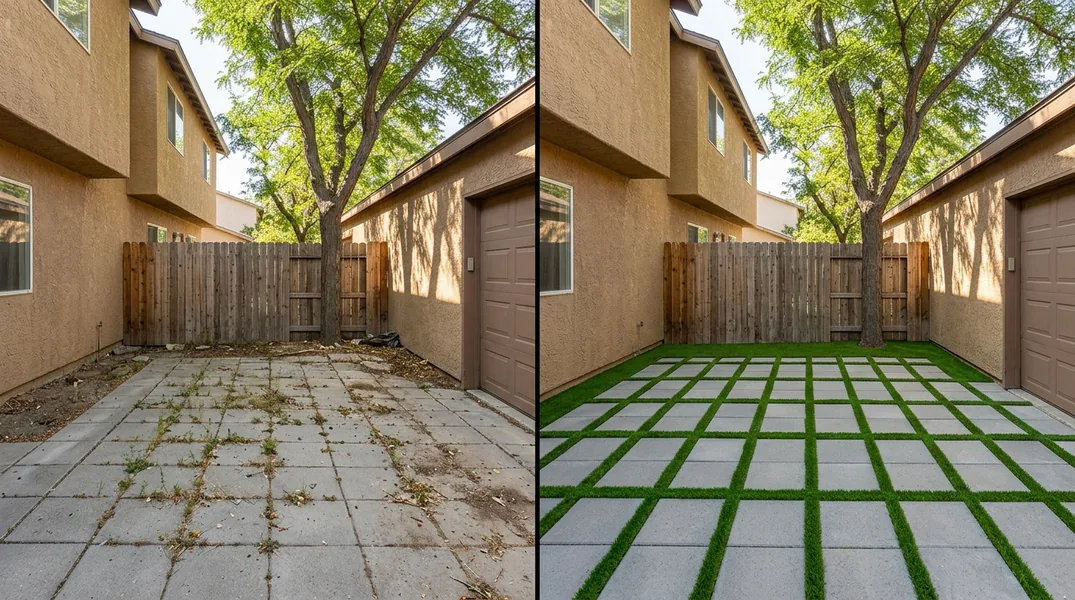 Result artificial grass installation in Reno - Reno Turf Installation