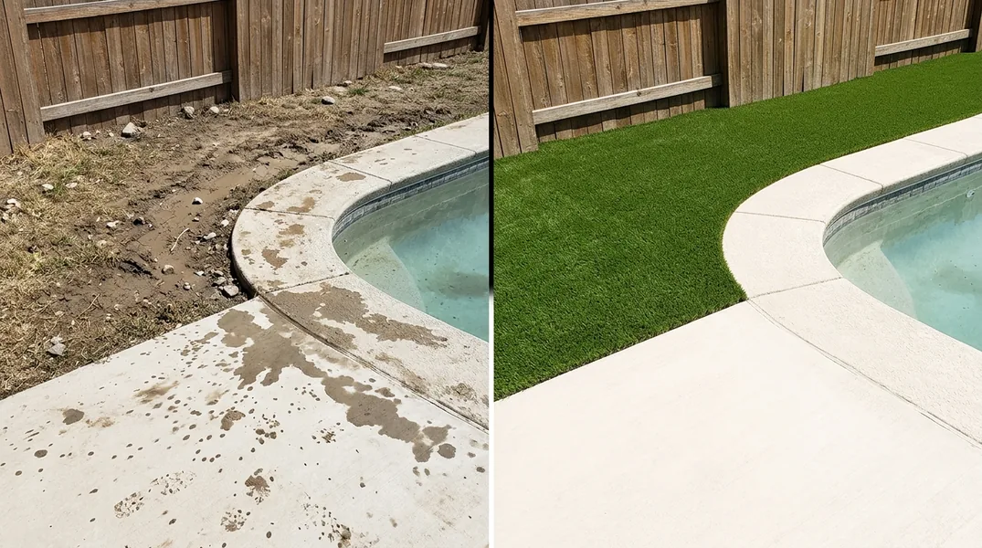 Result artificial grass installation in Reno - Reno Turf Installation